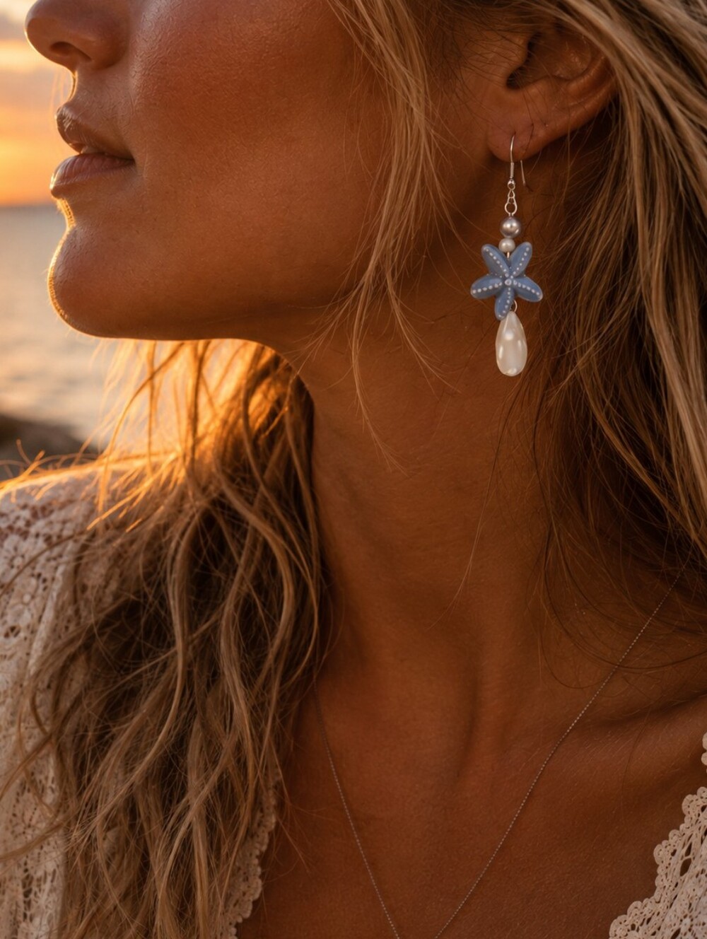 Handmade ⭐️ Sea Star for the Beach Earrings